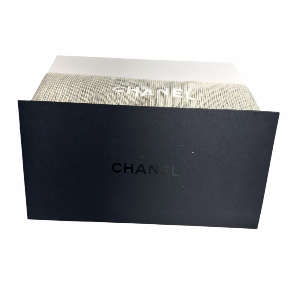 Chanel Authentic Gift Box & Envelope, Stamp Wrap w/ Logo Gold Ribbon & Packaging - Picture 9 of 10